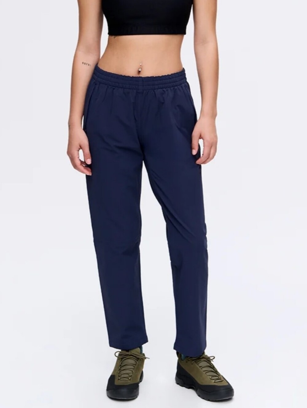 Outdoor Voices RecTrek 26" Outdoor Activewear Hiking Pant Navy Blue Size Large